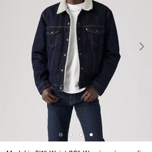 Levi's Men's Type lll Sherpa Trucker Denim Jacket NWT